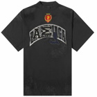 Balenciaga Men's Skater Logo T-Shirt in Washed Black