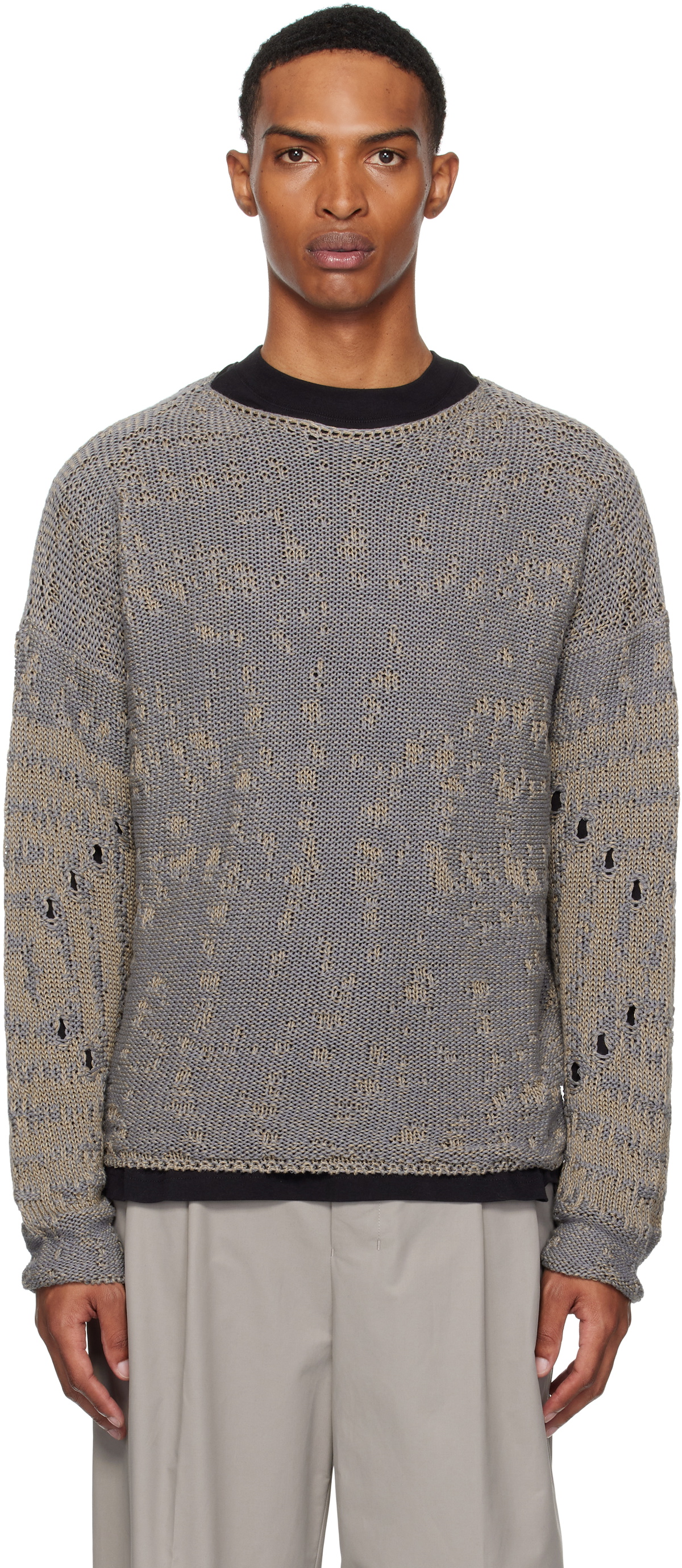 ニット/セーター rosarymoon Mix Mohair Back Open Pullover Rosary moon - rosarymoon Mix Mohair Back Open Pulloverの通販 by み