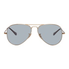 Ray-Ban Gold and Blue Evolve Aviator Sunglasses