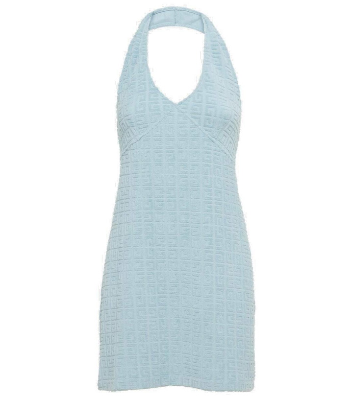Photo: Givenchy Plage 4G cotton-blend terry minidress