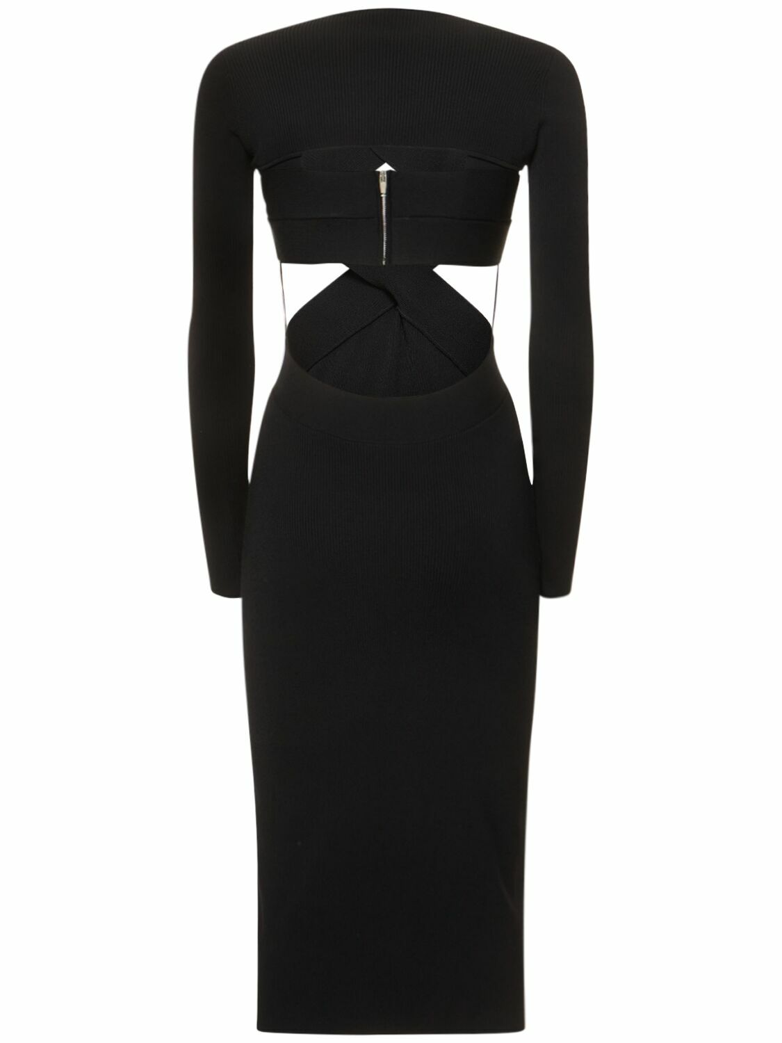 DION LEE - Cutout Knit Long Sleeve Midi Dress Dion Lee