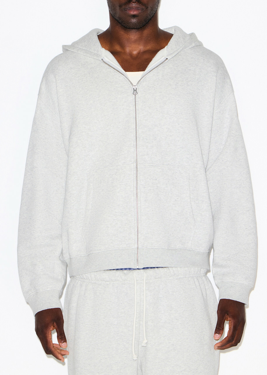 Skims Relaxed Cotton-blend Sweatshirt Grey