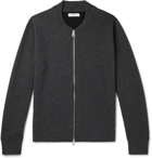 Mr P. - Double-Faced Cashmere Zip-Up Sweater - Gray