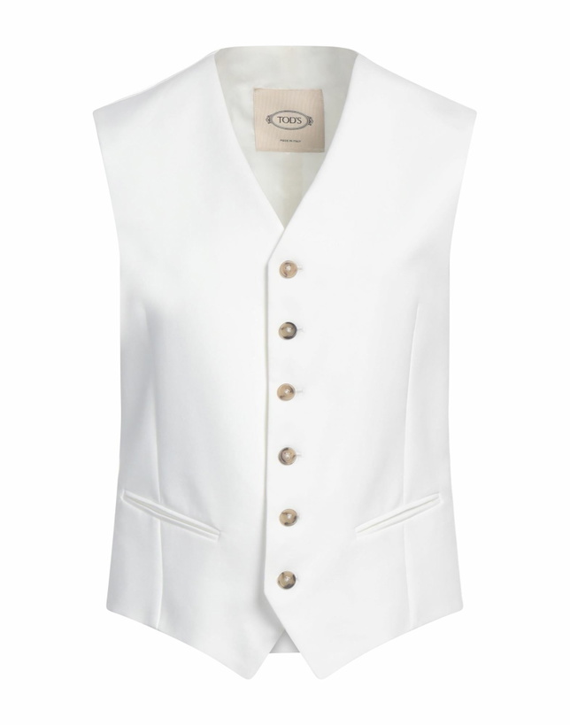 Photo: Tod's Womens Tailored Vest in White