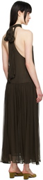 BEC + BRIDGE Brown Inka High Neck Maxi Dress