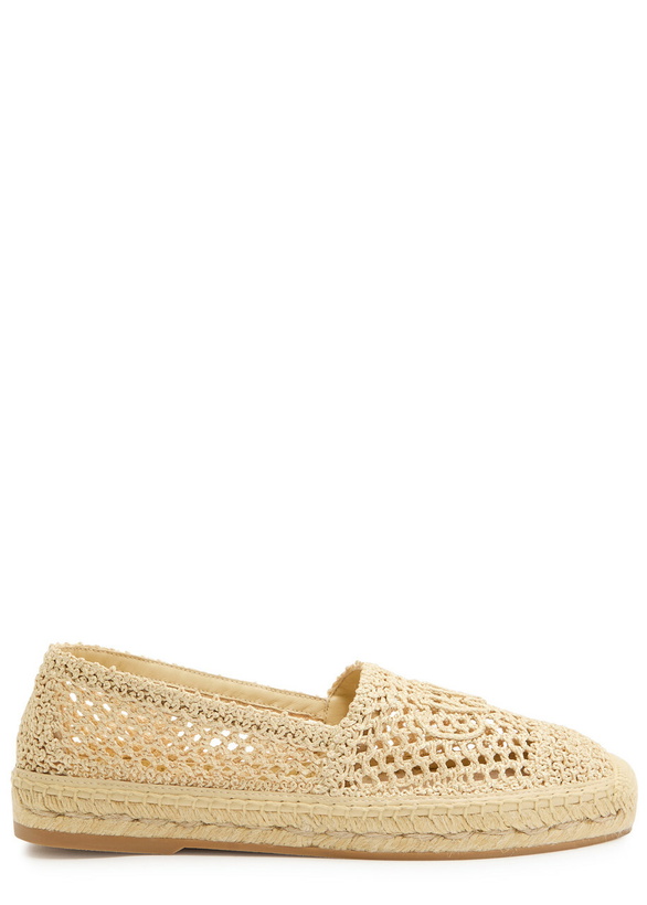 Photo: Chloe Isla Crocheted Espadrille Flats Beige