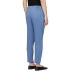 HOMME PLISSÉ ISSEY MIYAKE Blue Linen Like Trousers