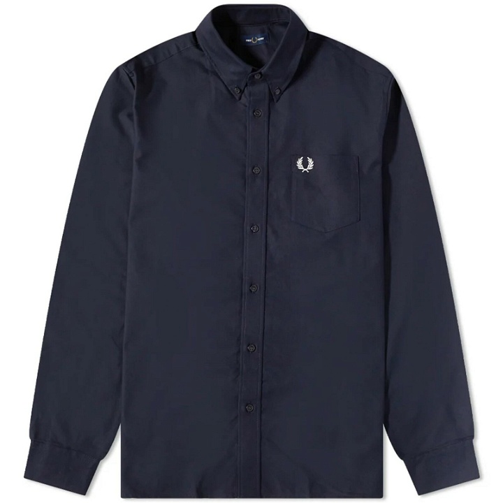 Photo: Fred Perry Men's Oxford Shirt in Navy
