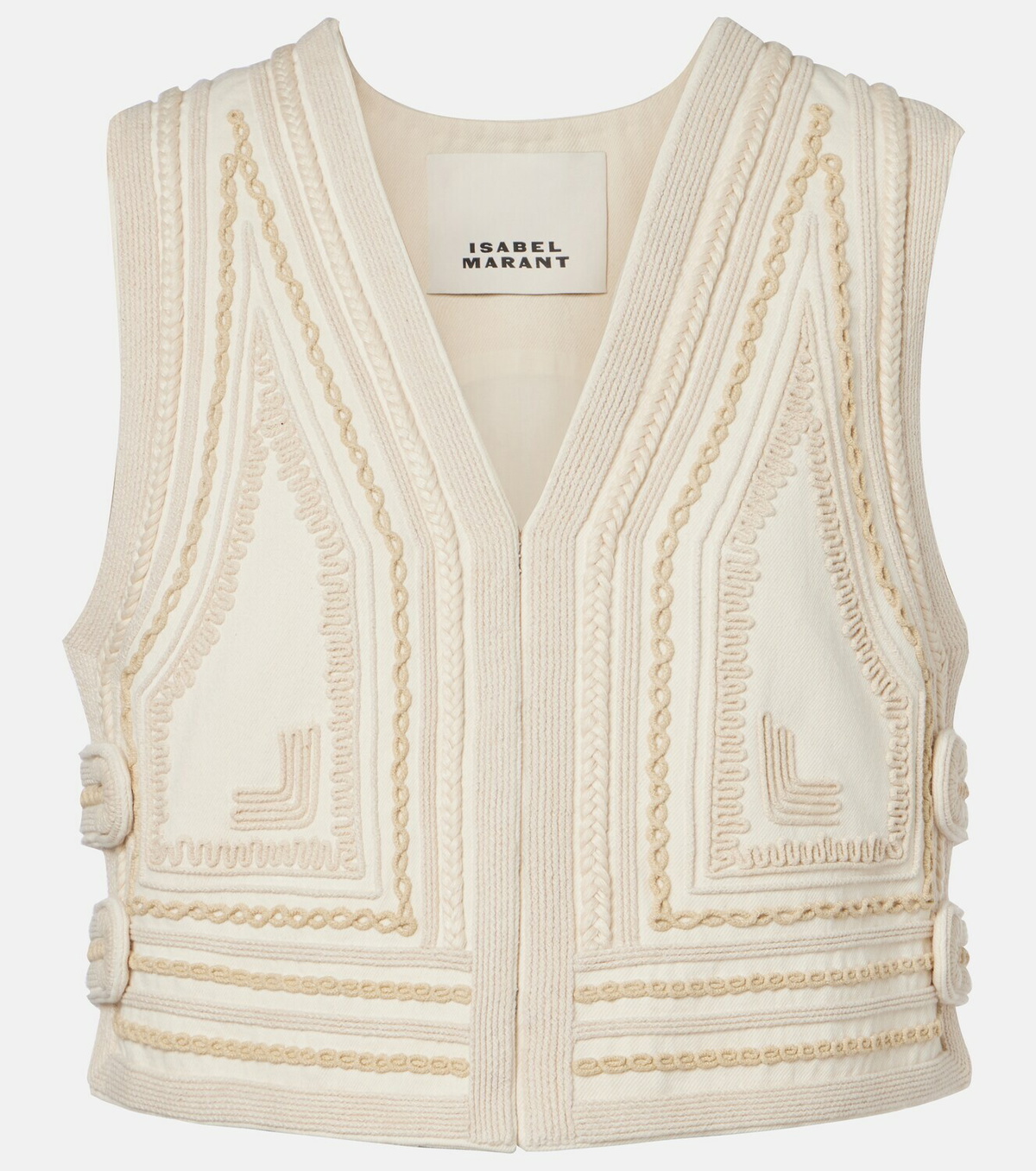 Isabel Marant Blerina embroidered cotton vest