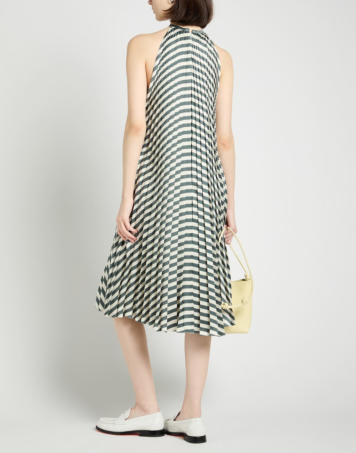 Alaïa Womens Midi dress in Sage green