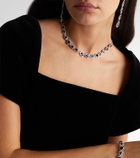 Suzanne Kalan 18kt white gold necklace with sapphires and diamonds