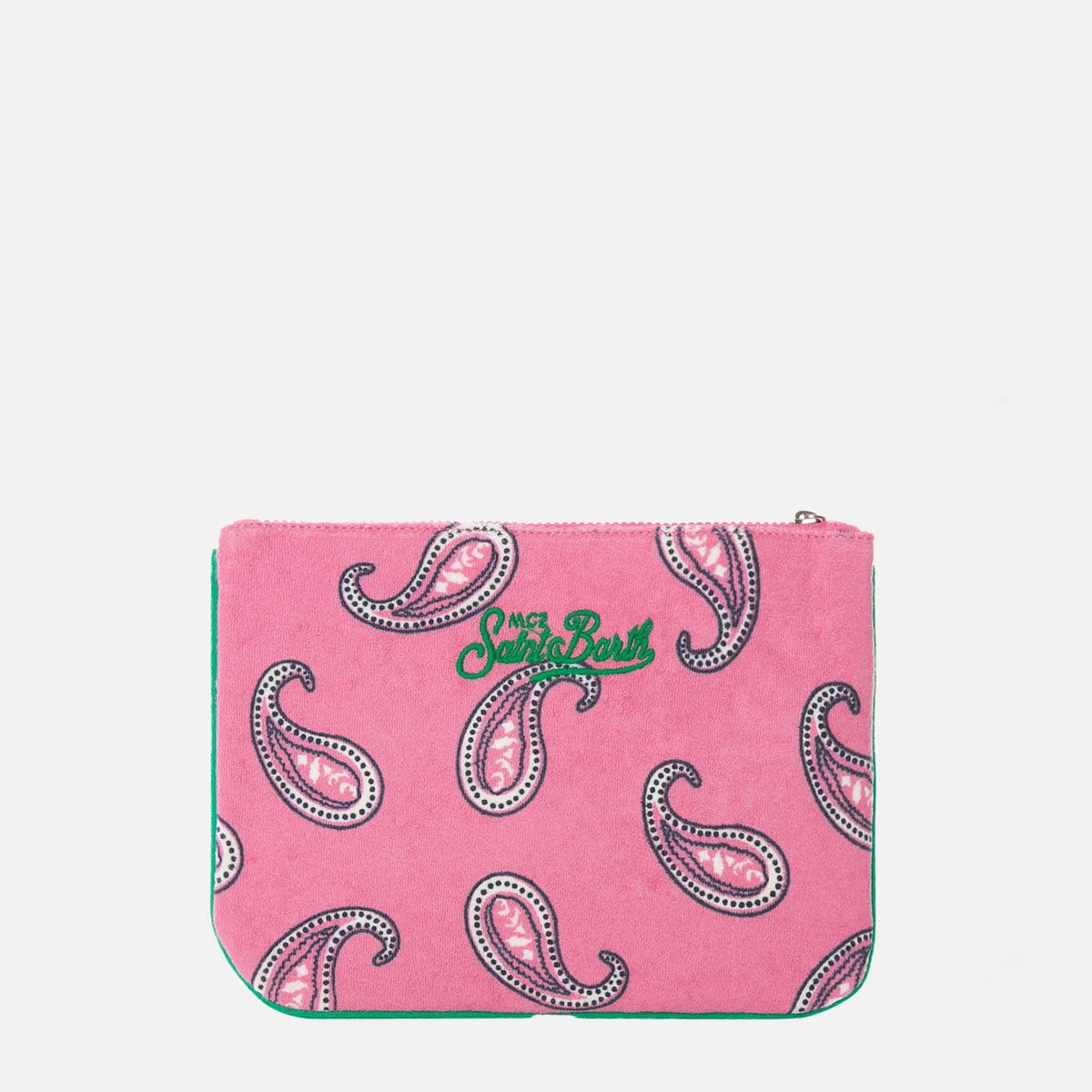 MC2 Saint Barth Parisienne Paisley Terry Pochette With Saint Barth Embroidery
