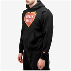 Human Made Men's Heart Logo Hoodie in Black