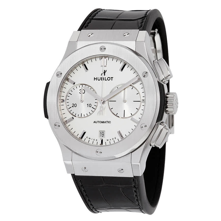 Photo: Hublot Classic Fusion Chronograph White Opalin Dial Mens Watch 521.NX.2611.LR