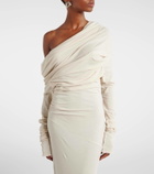 Entire Studios Off-shoulder jersey maxi dress