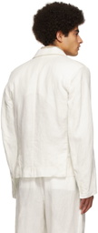 Sebastien Ami. White Linen Blazer