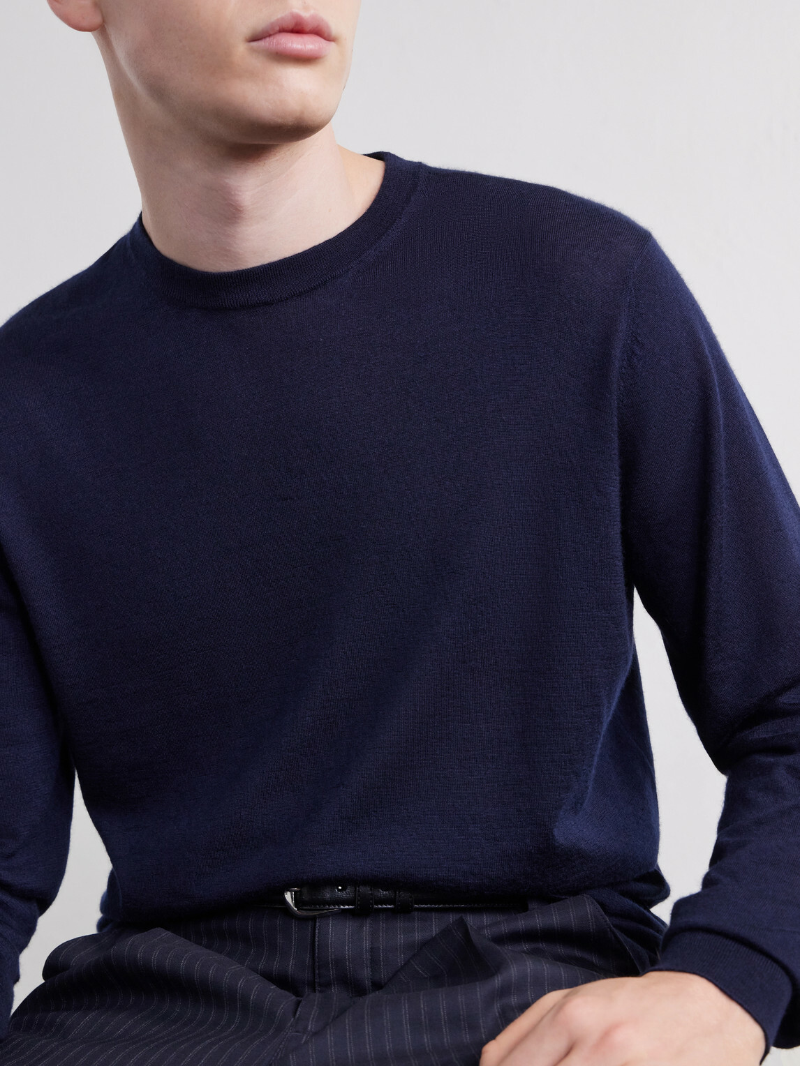 Thom Sweeney - Cashmere and Silk-Blend Sweater - Blue