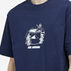 Café Mountain Men's Cuppa T-Shirt in Deep Navy