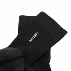 Satisfy Men's Merino Nylon Tube Socks in Black