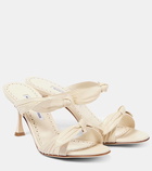 Manolo Blahnik Lollo 70 bow-detail leather sandals