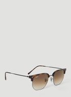 Ray-Ban - New Clubmaster Sunglasses in Brown