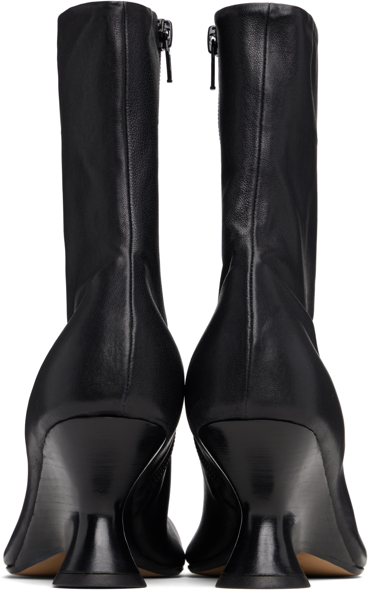 Dries Van Noten Black Heeled Ankle Boots