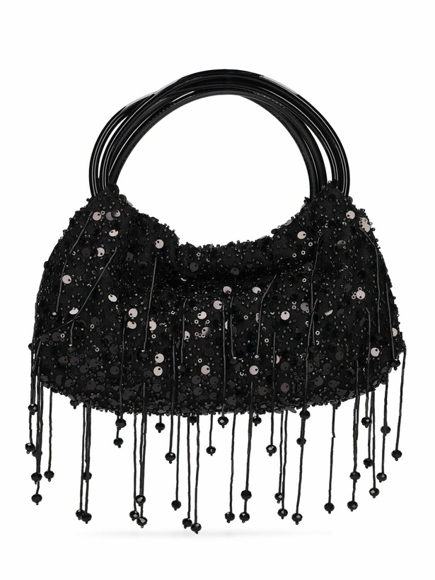 Photo: SIMKHAI - Mini Ellerie Sequined Top Handle Bag