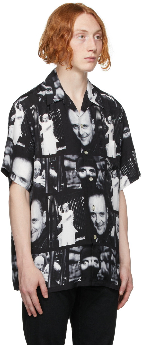 WACKO MARIA 半袖シャツ GUILTY PARTIES WACKO MARIA Black Silence Of The Lambs 'Guilty Parties' Short