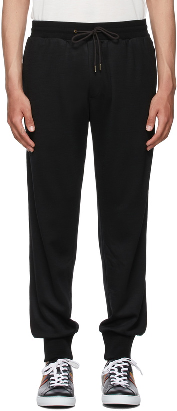 Photo: Paul Smith Black Wool Artist Stripe Lounge Pants