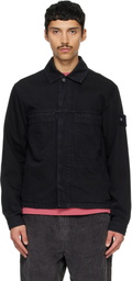 Stone Island Black 4100006 Light Bull Denim Jacket