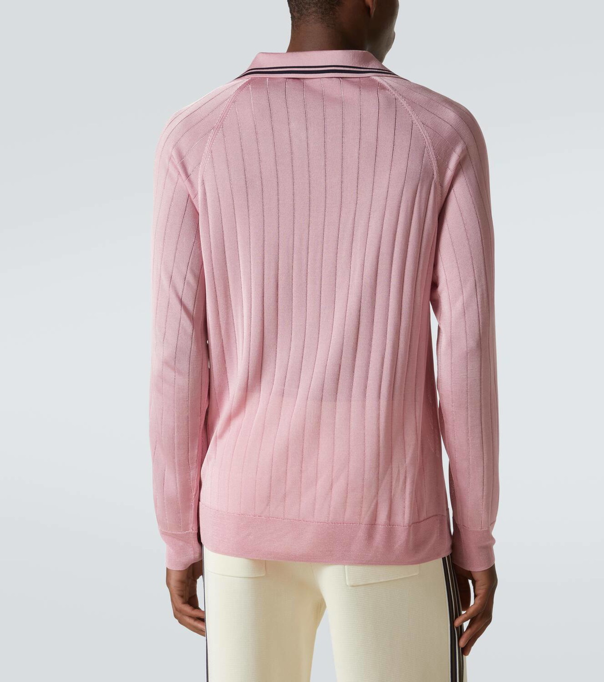 Wales Bonner ピンク ポロシャツ M adidas Originals x Wales Bonner Striped Men's Polo Shirt Pink