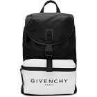 Givenchy Black Glow-In-The-Dark Pocket Logo Backpack