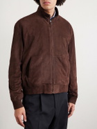 Ralph Lauren Purple label - Suede Bomber Jacket - Brown