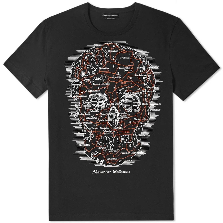 Photo: Alexander McQueen Skull Map Tee Black