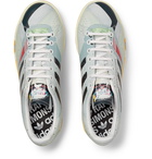 Raf Simons - adidas Originals Torsion Stan Smith Printed Leather Sneakers - Gray