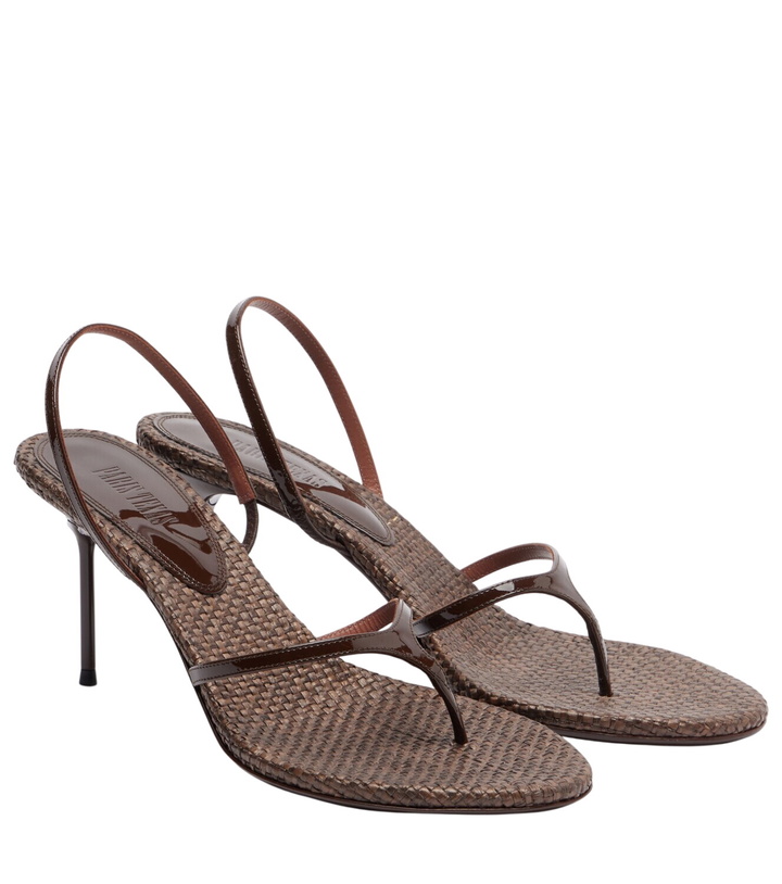 Photo: Paris Texas Lidia patent leather thong sandals