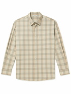 Auralee - Checked Wool-Flannel Shirt - Neutrals