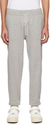 Maison Kitsuné Gray Tricolor Fox Lounge Pants