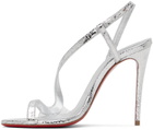Christian Louboutin Silver Rosalie Heeled Sandals