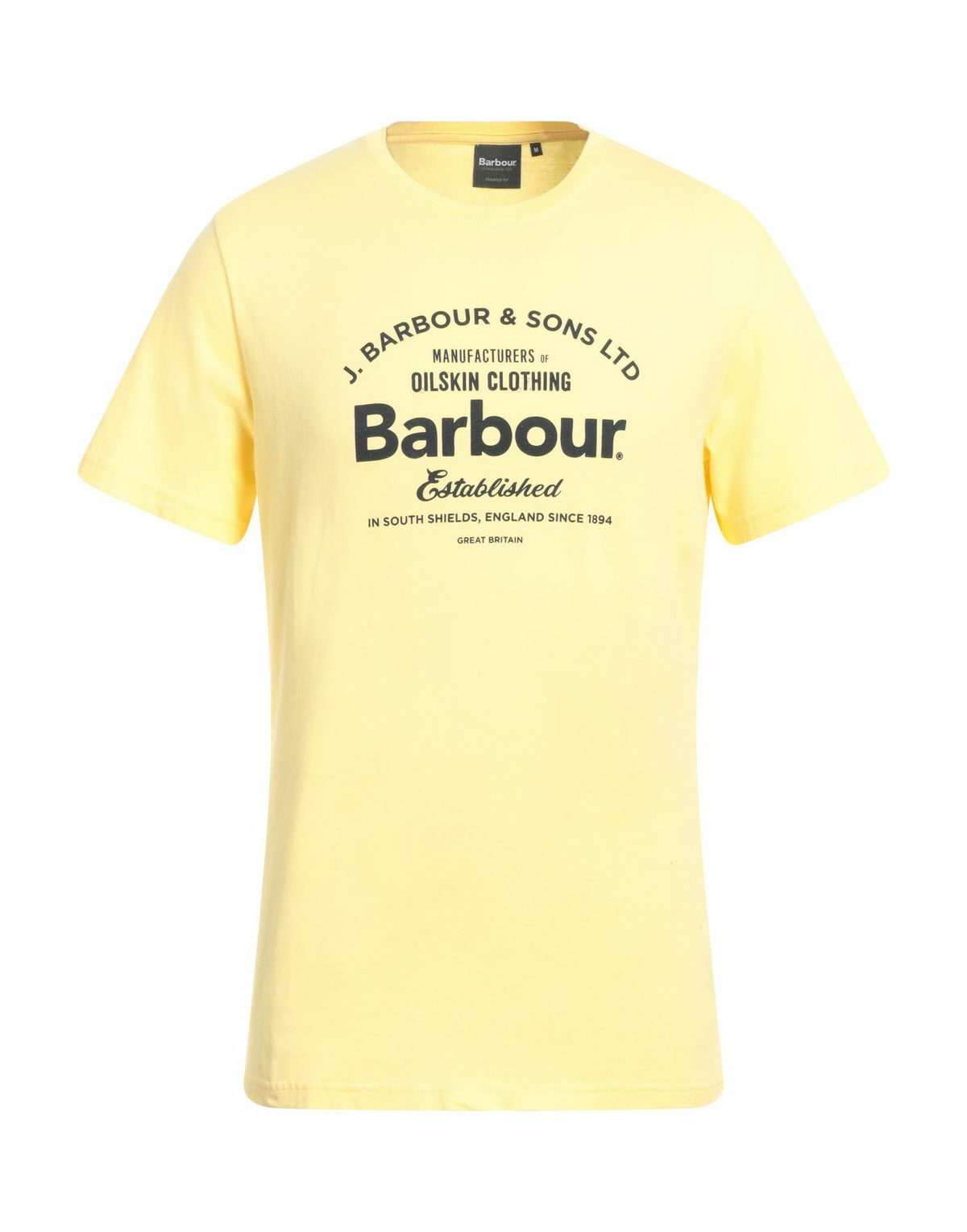 Barbour Mens T-shirt in Yellow