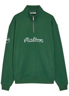 Malbon Ridge Logo Hooded Stretch-shell Anorak Jacket Green