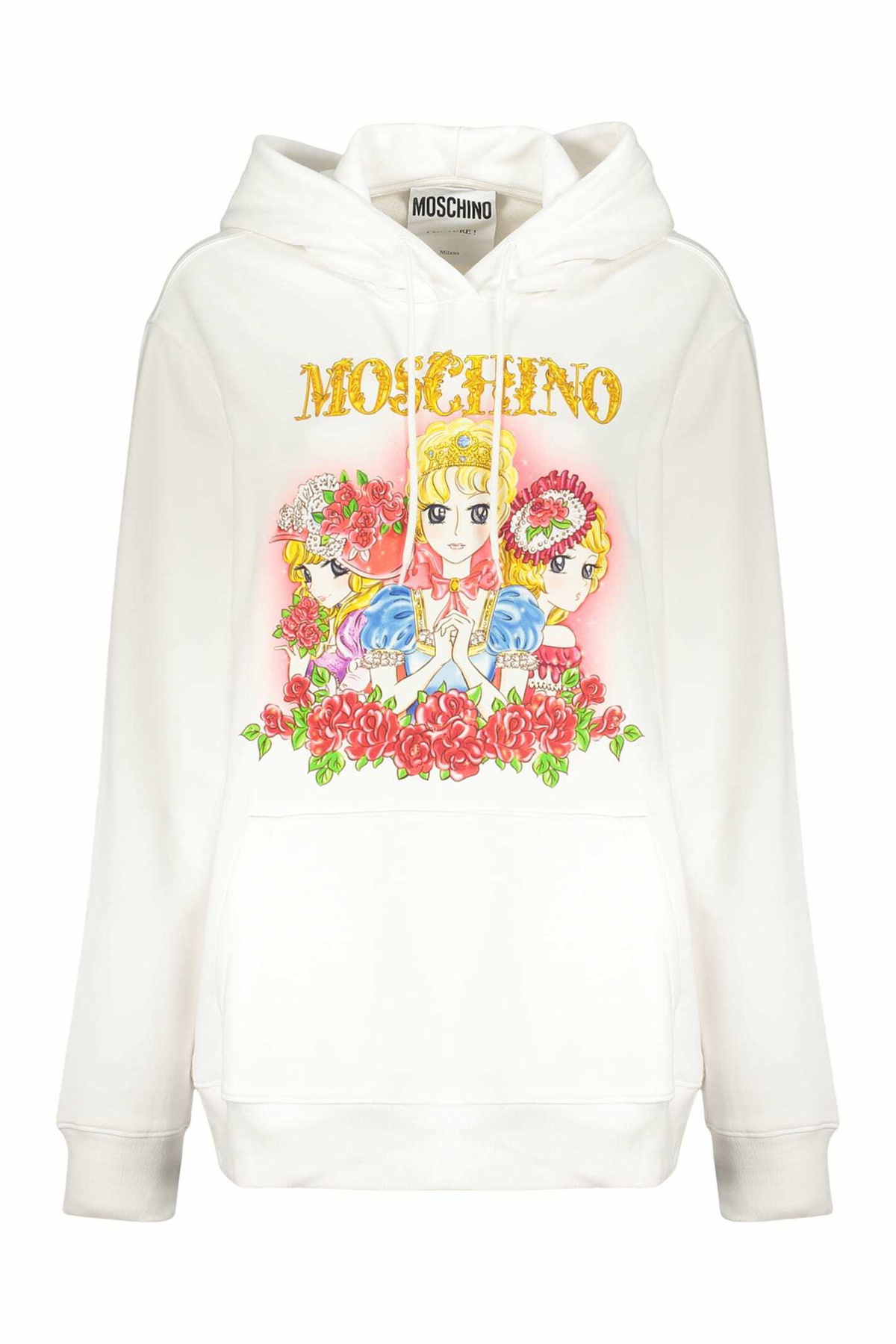 Moschino White Double Question Mark Hoodie Moschino Moschino White Double Question Mark Hoodie Moschino