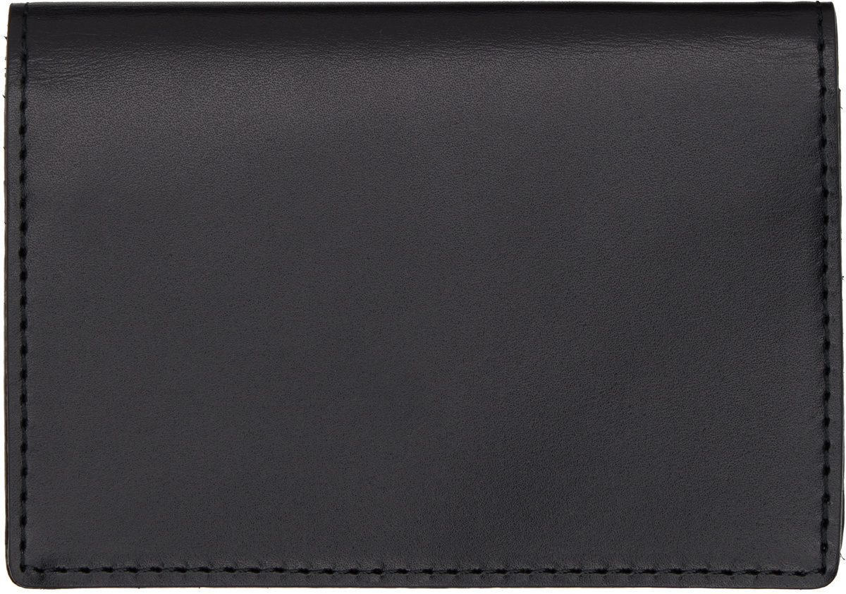 YOHJI YAMAMOTO Black Leather Card Holder
