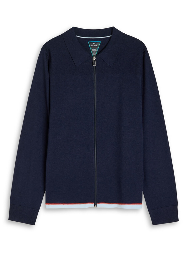 Photo: PS Paul Smith Panelled Wool Jumper Navy