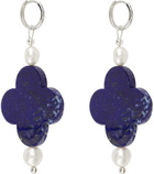 Santangelo Silver & Blue Taro Earrings