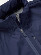 Castore - Logo-Print Fleece-Back Shell Hooded Golf Jacket - Blue