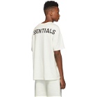 Essentials White Reflective Logo T-Shirt