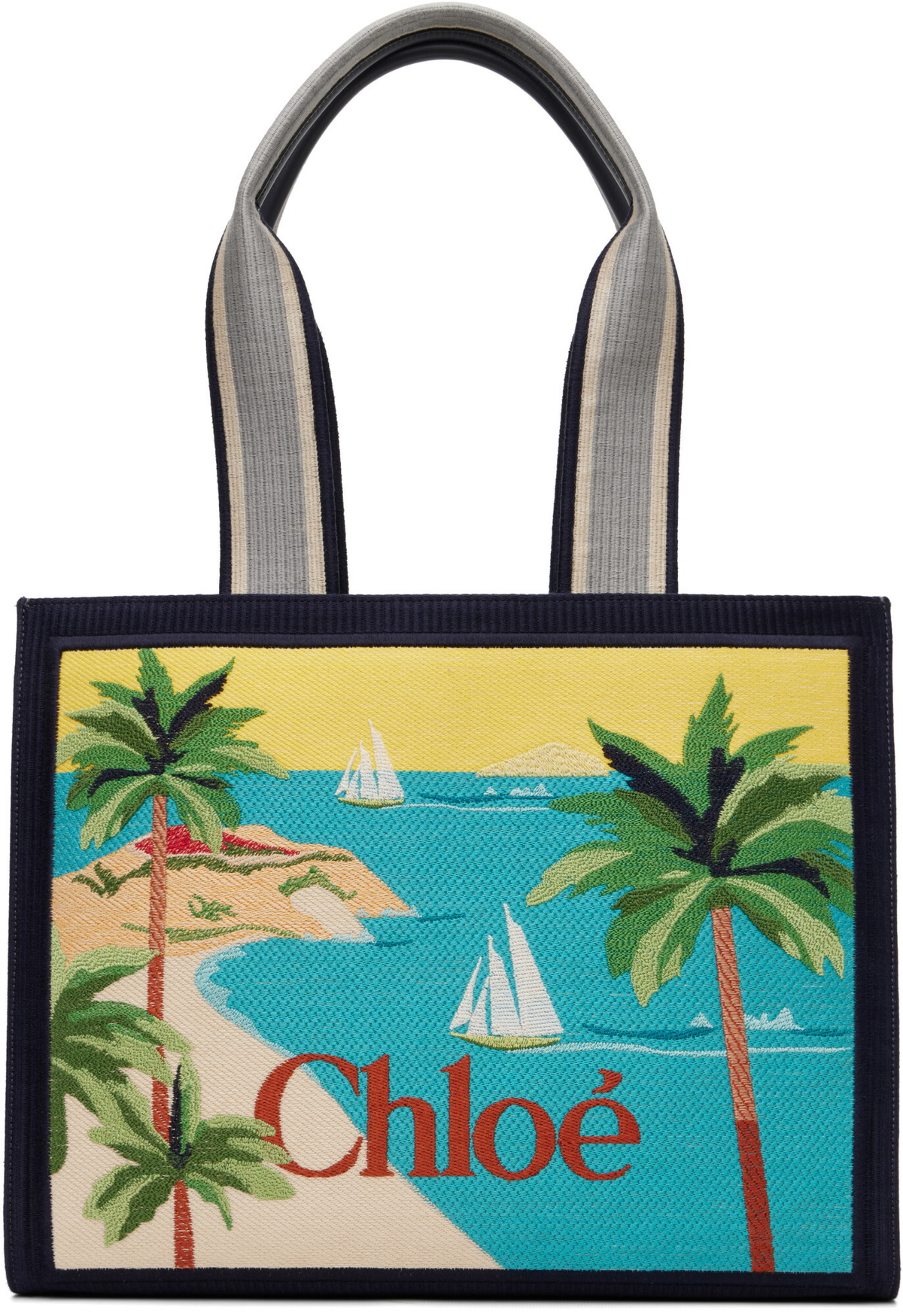Chloé Navy 'Chloé Soleil' Tote