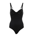 Area - Embellished jersey bodysuit