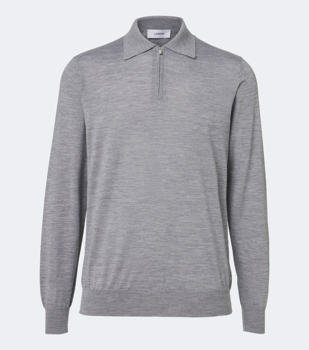 Lardini Wool, silk, and cashmere polo sweater